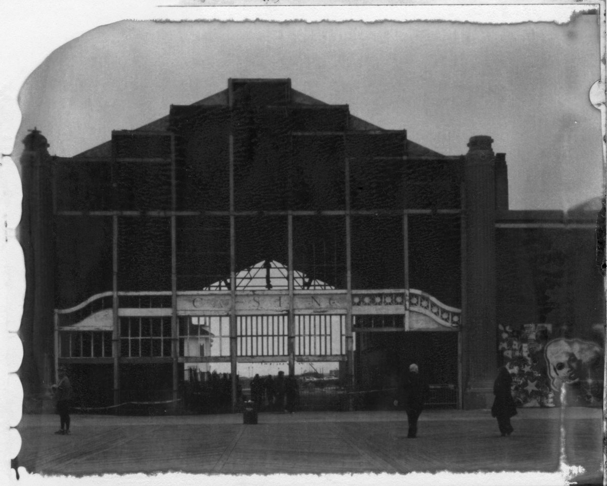 Scan of the print of a New55 photo of the Casino in Asbury Park