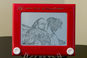 Etch-A-Sketch rendering of the previous photograph