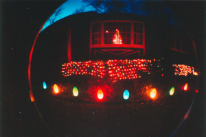 Christmas decorations outside